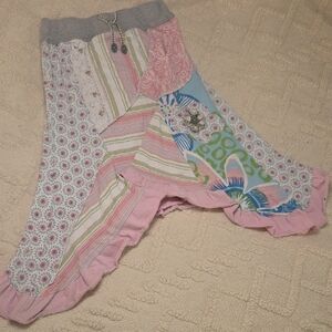 naartjie Pastel Patchwork Pink Floral Boho Skirt